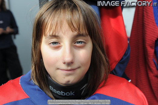 2014-10-26 Ambrosiana-Hockey Milano Rossoblu U12 0147 Maeve Tealdi